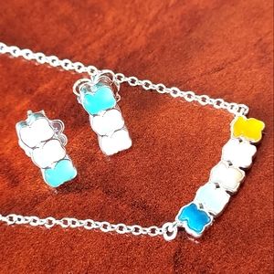 Tous set of necklace and earrings